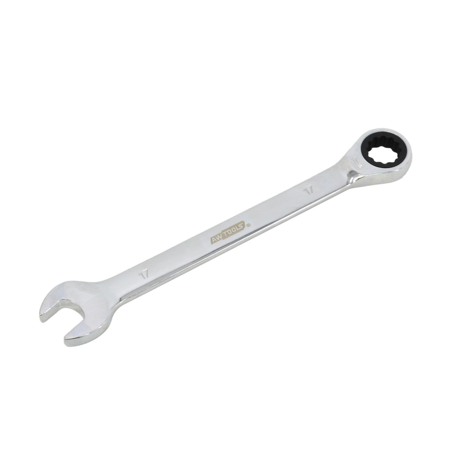 Fastnøkkel med skralle AWTools AW39950; 15 mm