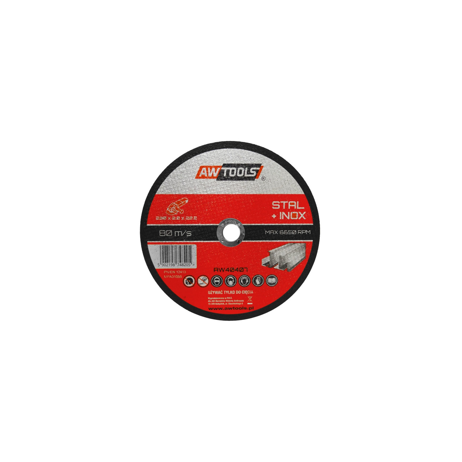 Sagblad for metall AWTools AW49000; 115x22,2 mm