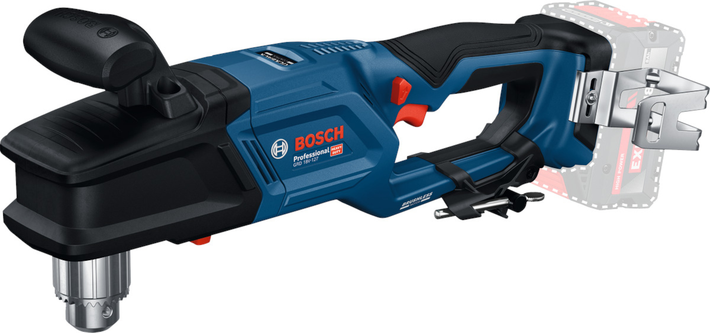 Elektrisk vinkel drill Bosch GRD 18V-127 (uten batteri og lader)