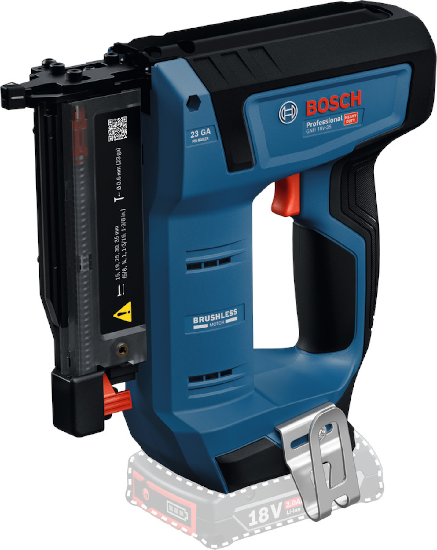 Batteridrevet stiftepistol Bosch GNH 18V-35; 18 V (uten batteri og lader)