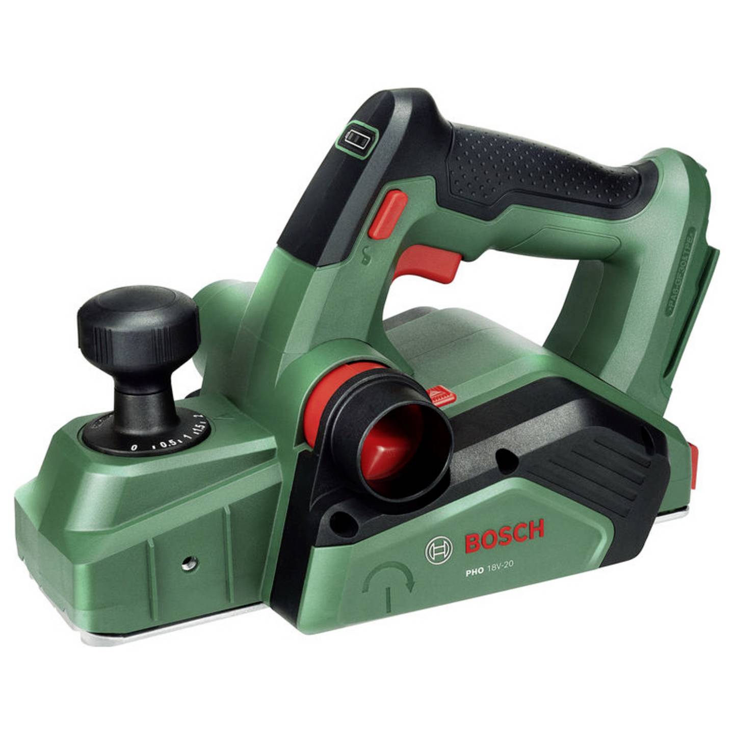 Batteridrevet høvel Bosch PHO 18V-20; 18 V (uten batteri og lader)
