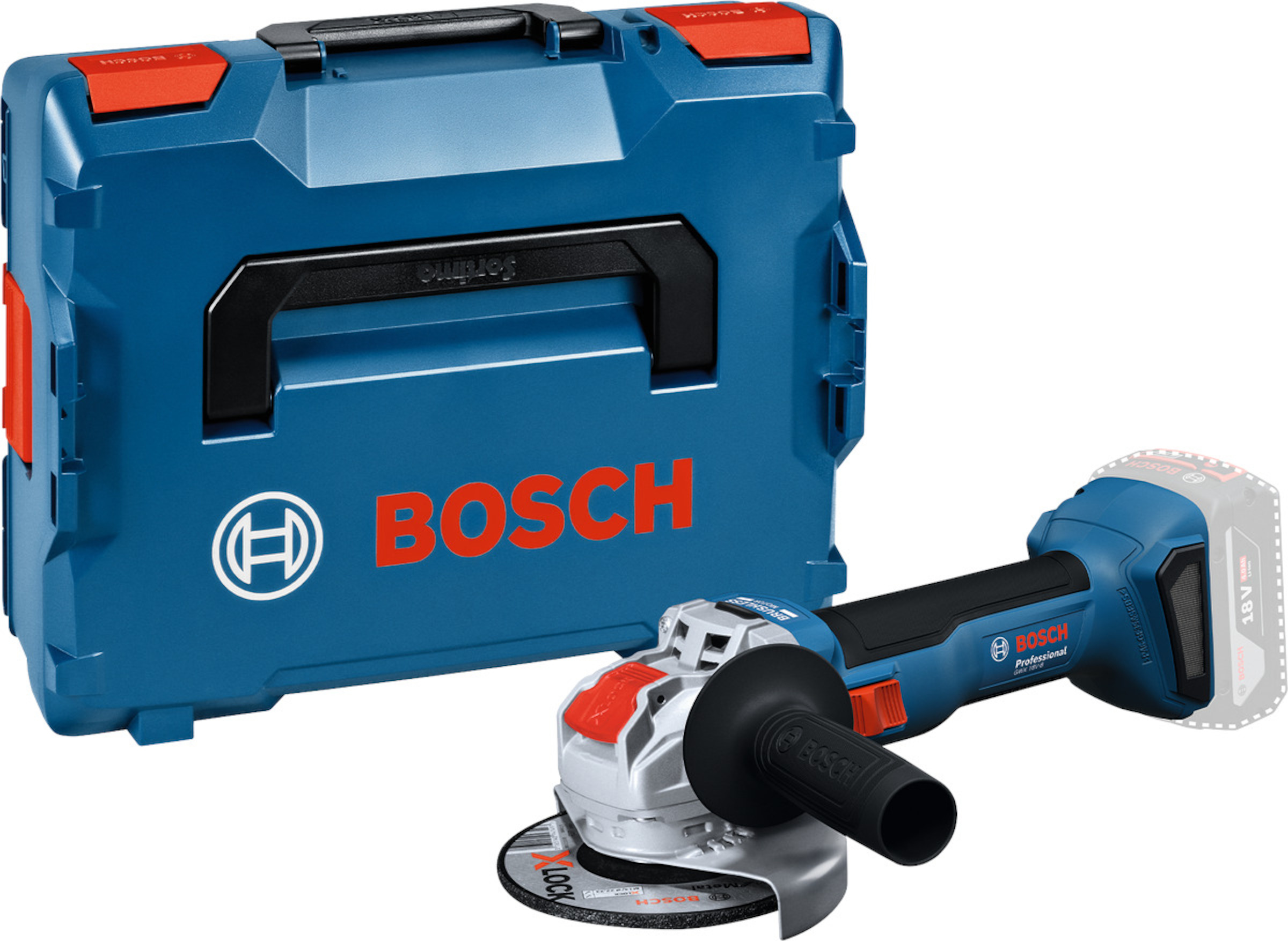 Vinkelsliper Bosch GWX 18V-8 X-LOCK; 18 V; 125 mm (uten batteri og lader)