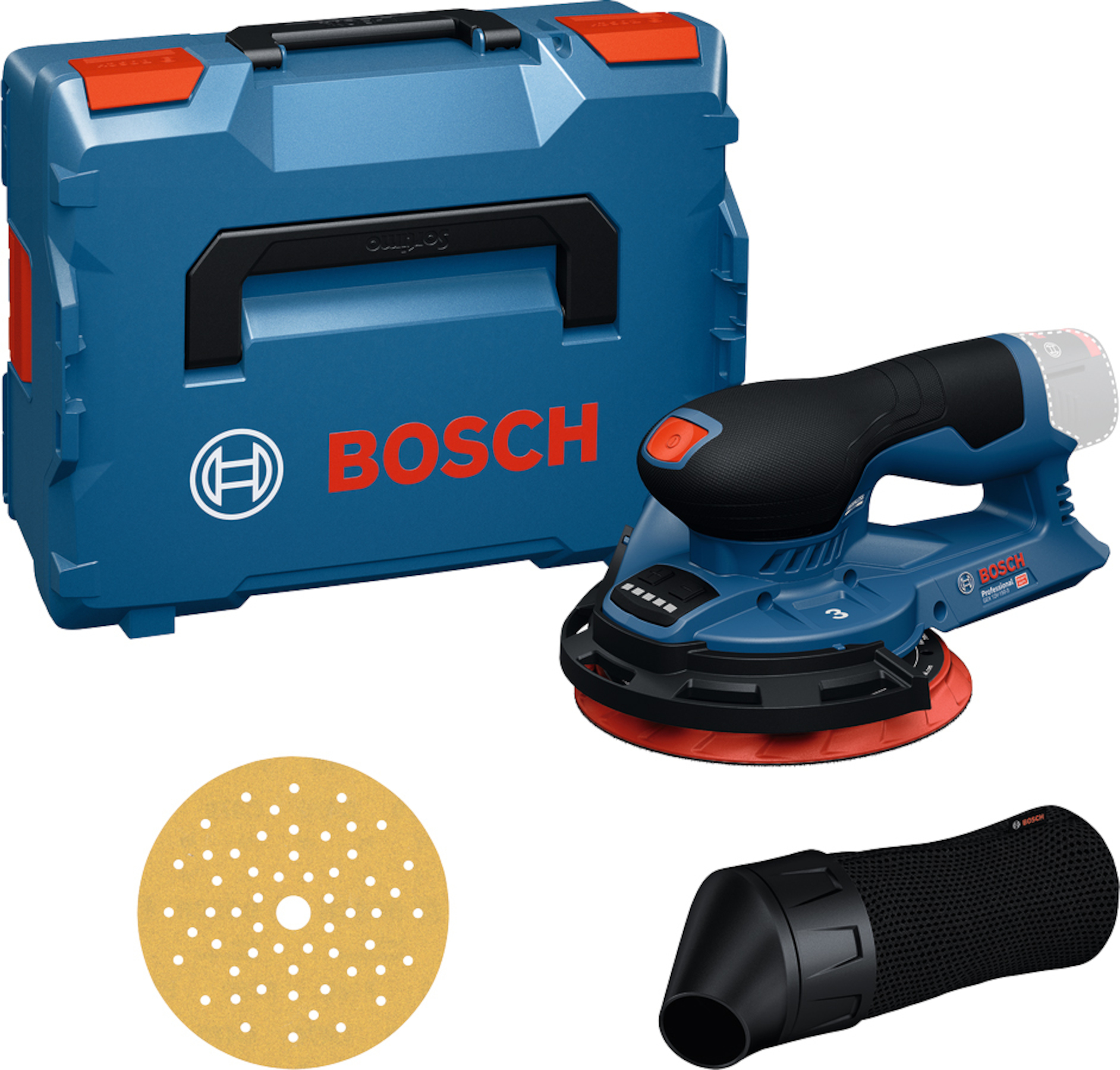 Eksentersliper Bosch GEX 12V-150-3; 12 V; 150 mm (uten batteri og lader)