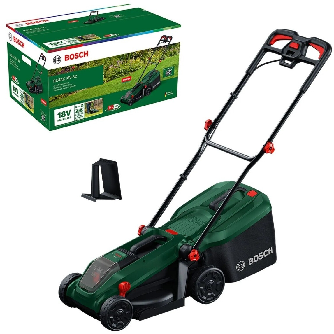 Gressklipper Bosch Rotak 18V-32; 18 V; 32 cm (uten batteri og lader)