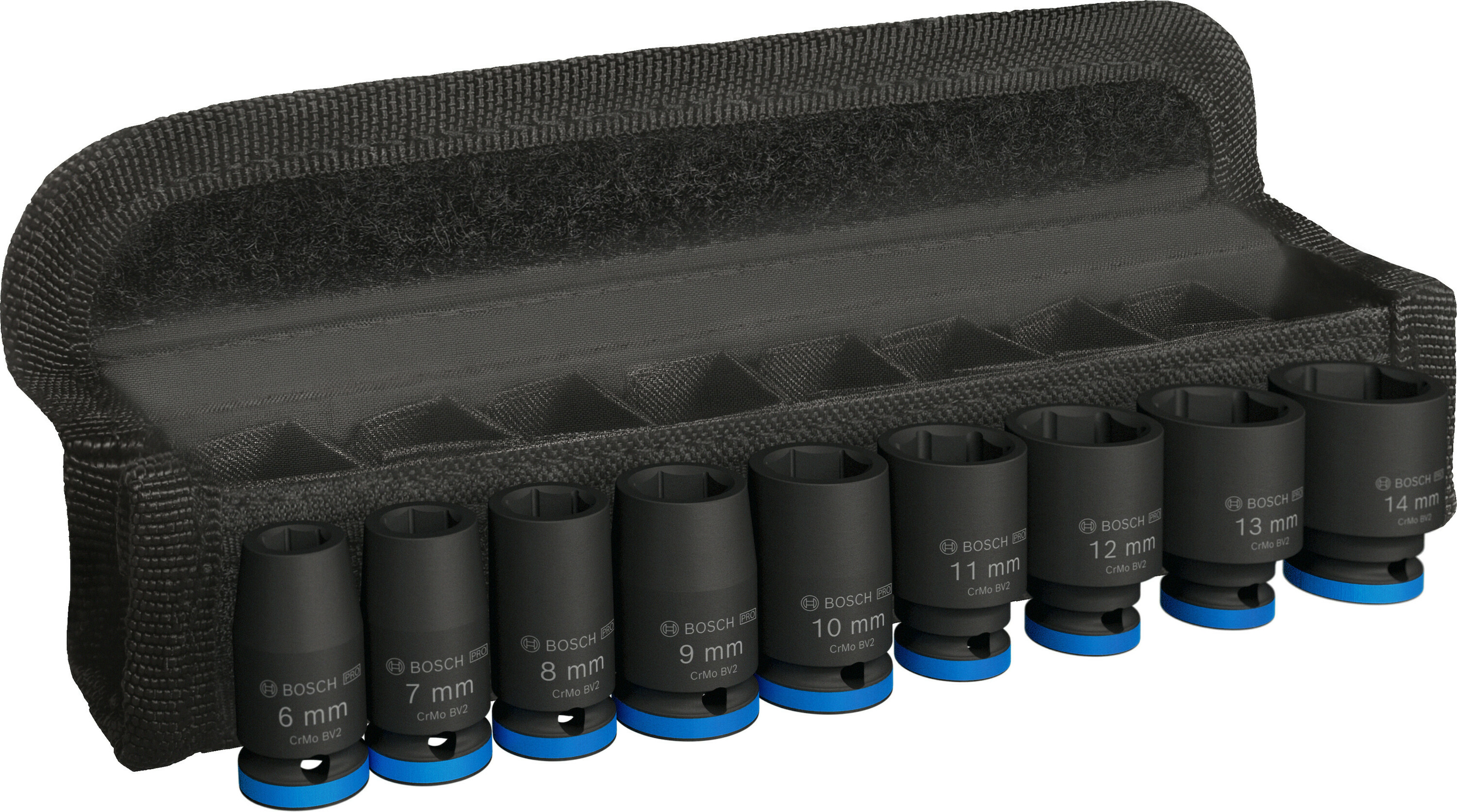 Slagpipersett Bosch PRO IMPACT; 1/4''; 25 mm; 6-14 mm; 9 stk