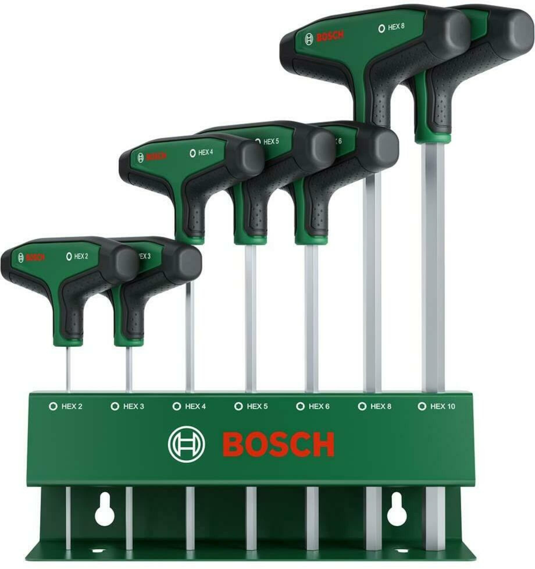 Skrutrekkersett Bosch 1600A039J1; Hex; 7 stk.; + holder