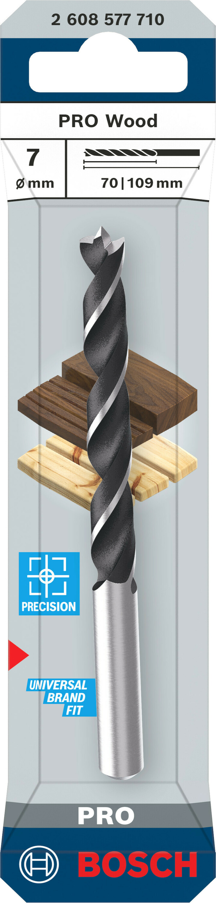 Bor for tre Bosch PRO Wood; HSS; 7x69x109 mm