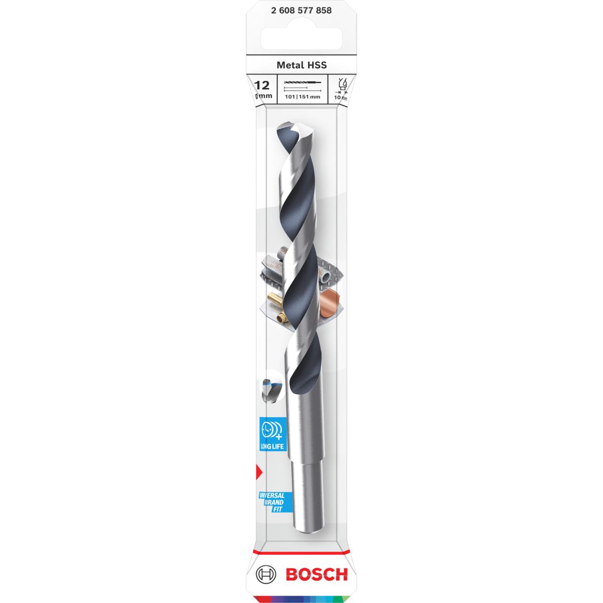 Bor for metall Bosch PointTeQ; HSS; 12x101x151 mm