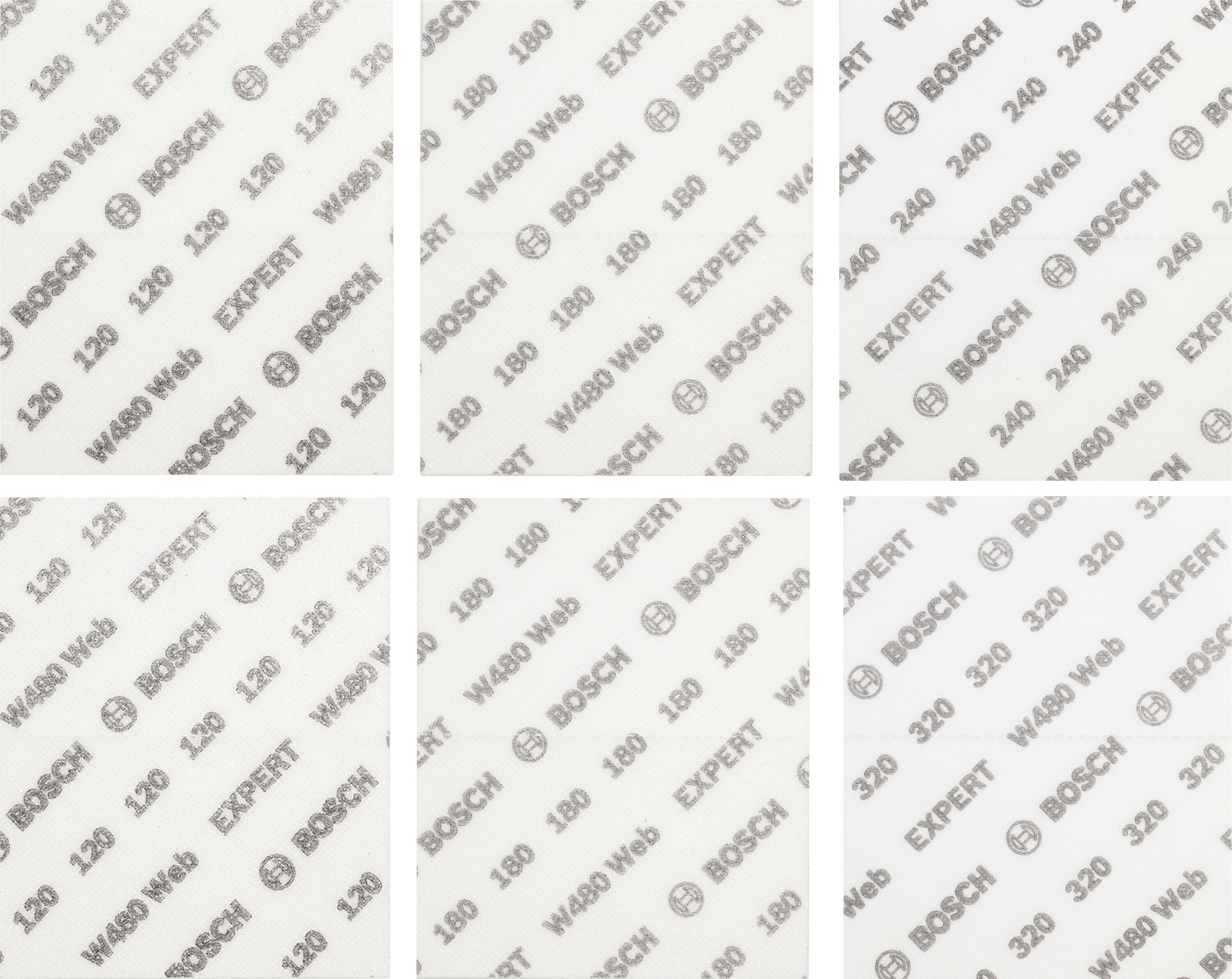 Sandpapir Bosch EXPERT; W480 Web; 115x140 mm; 6 stk