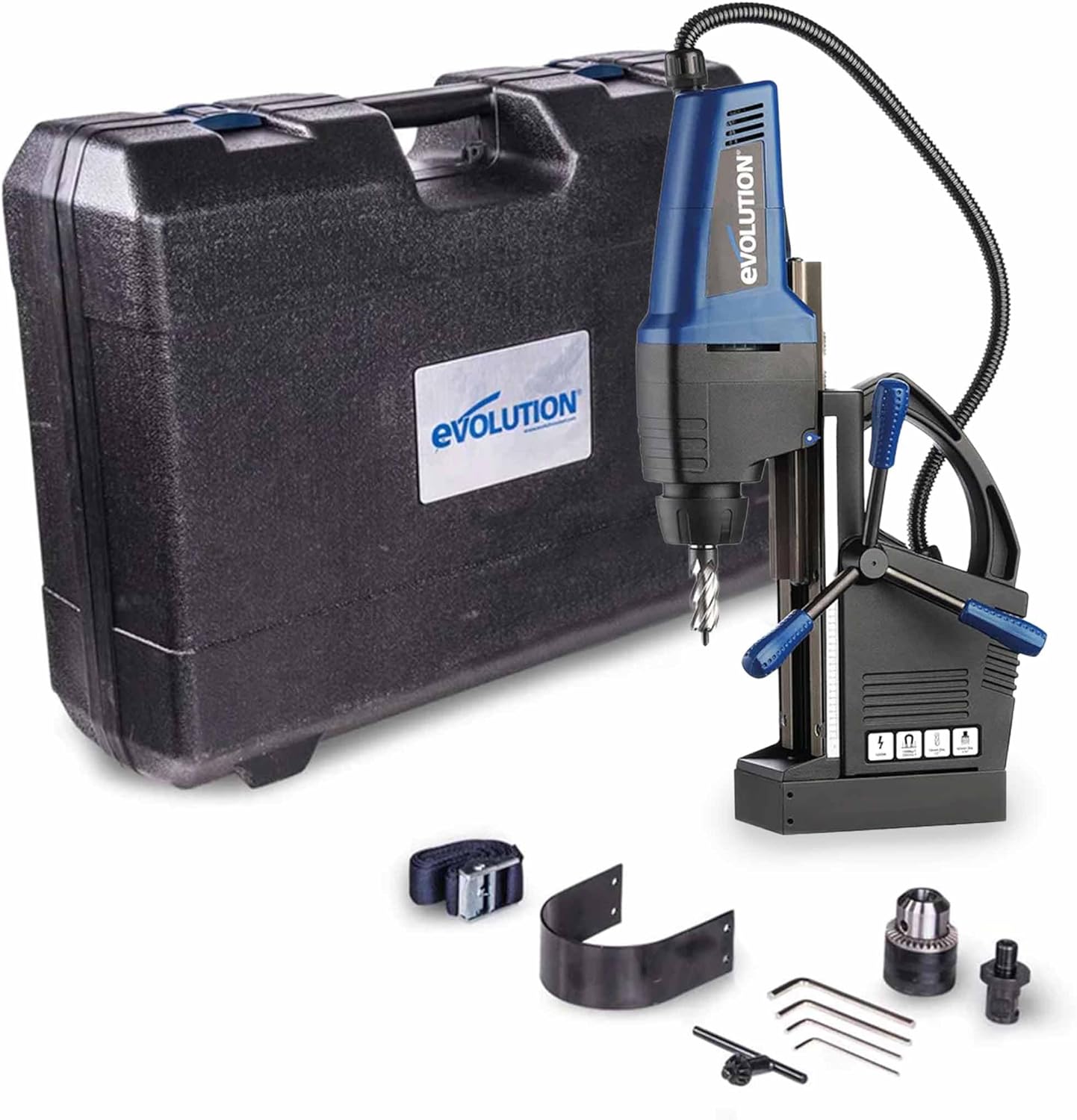 Stasjonær boremaskin Evolution EVO42; 1-5/8''; 1200 W; elektrisk; magnetisk