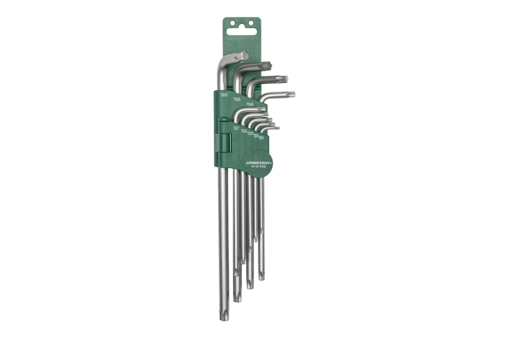 Unbrakonøkler Jonnesway H16109S; Torx; TS10-TS50; 9 stk