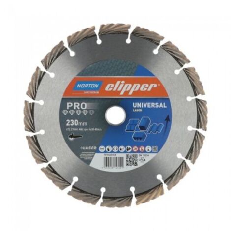 Diamantkappeskive Norton Clipper Pro Universal Laser; 400x20 mm