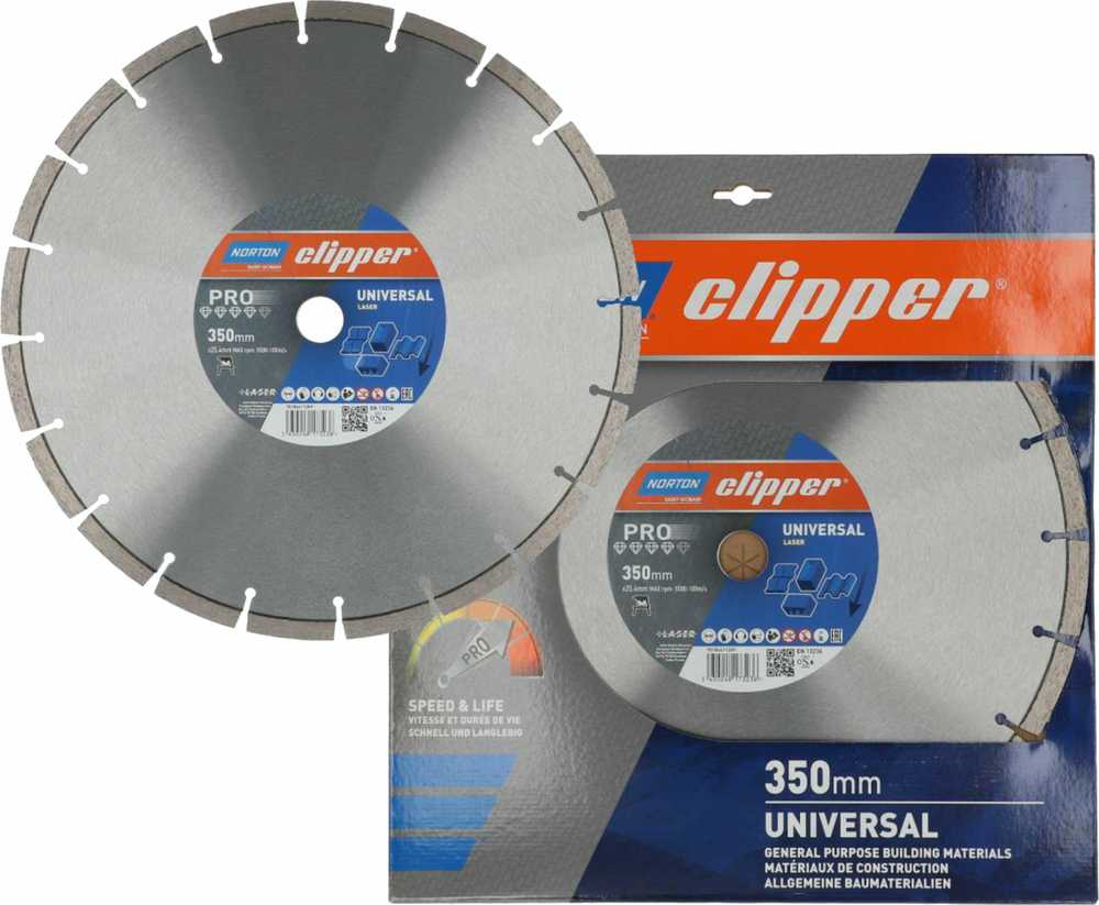 Diamantkappeskive Norton CLIPPER PRO UNIVERSAL LASER; 350x25,4 mm