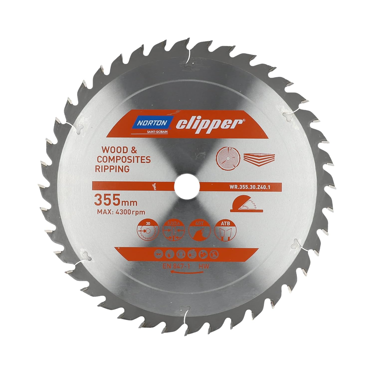 Abrasiv kappeskive Norton VULCAN; 400x4,0x32 mm; 10 stk