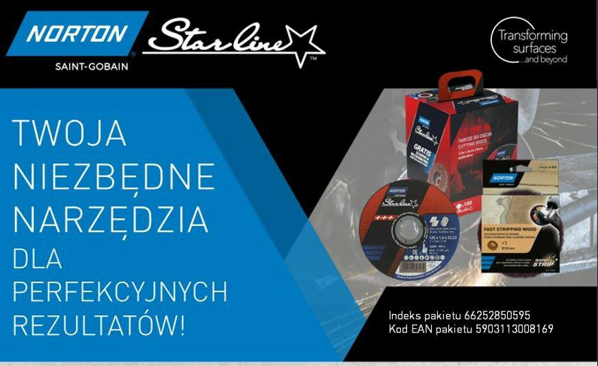 Abrasiv kappeskive Norton STARLINE; 125x1,0 mm; 100 stk. + slipeskive