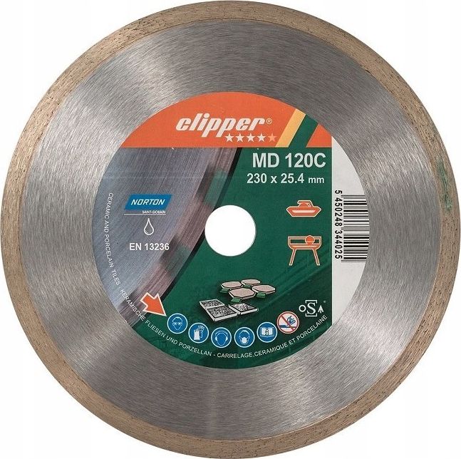 Diamantkappeskive Norton MD 120C; 230x25,4 mm