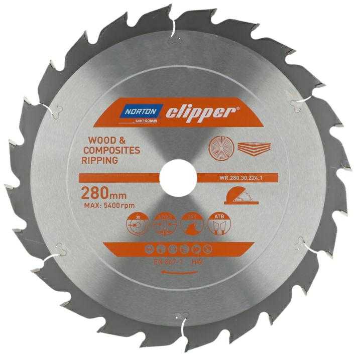 Sagblad for tre Norton Clipper; 280x30 mm; Z24