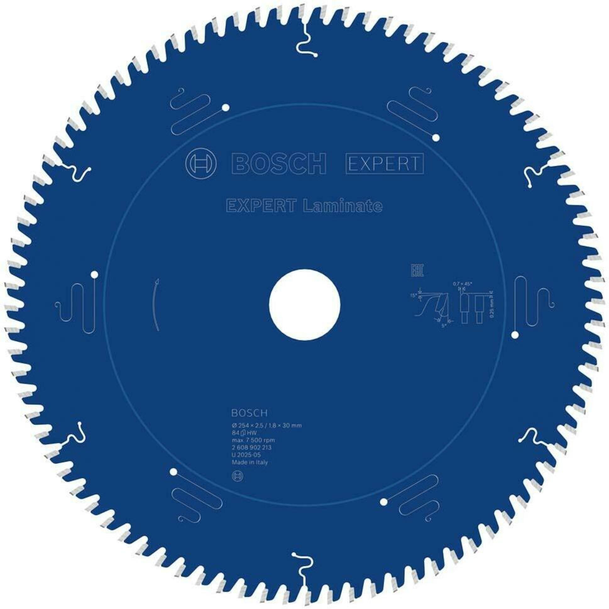 Sagblad for laminat Bosch 2608902213; 254x30 mm; Z84