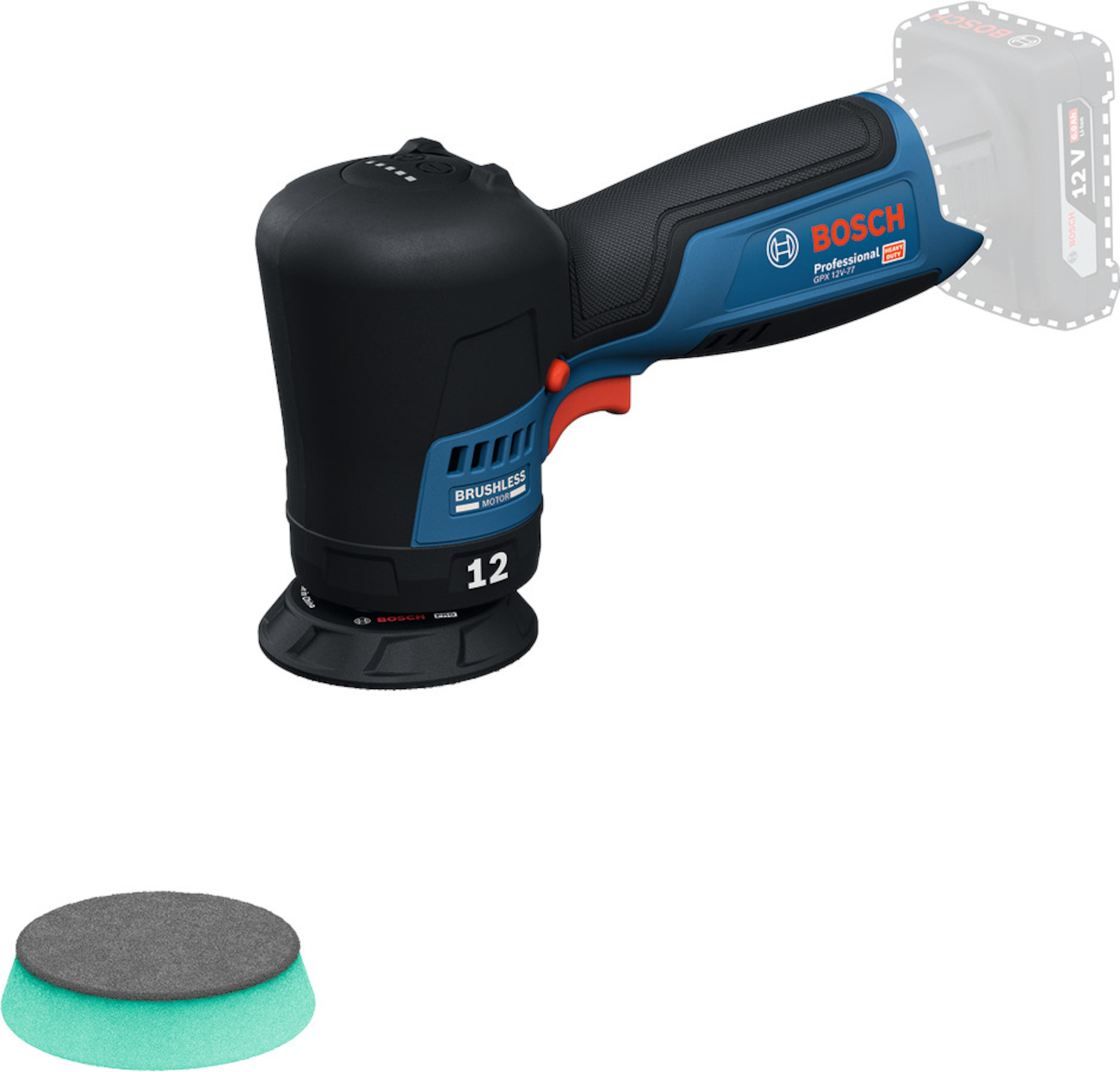 Polérmaskin Bosch GPX 12V-77 (uten batteri og lader)