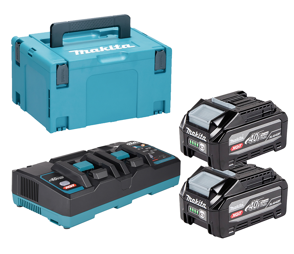 Batteri Makita 1911D8-0; 2 stk + lader DC40Rb