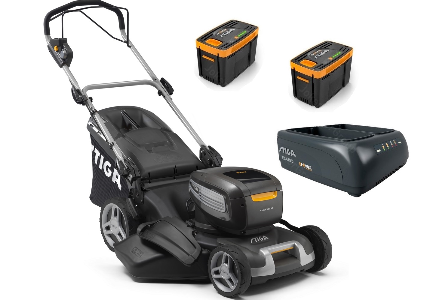 Gressklipper Stiga 294507898/ST3; 48 V; 2x7,5 Ah