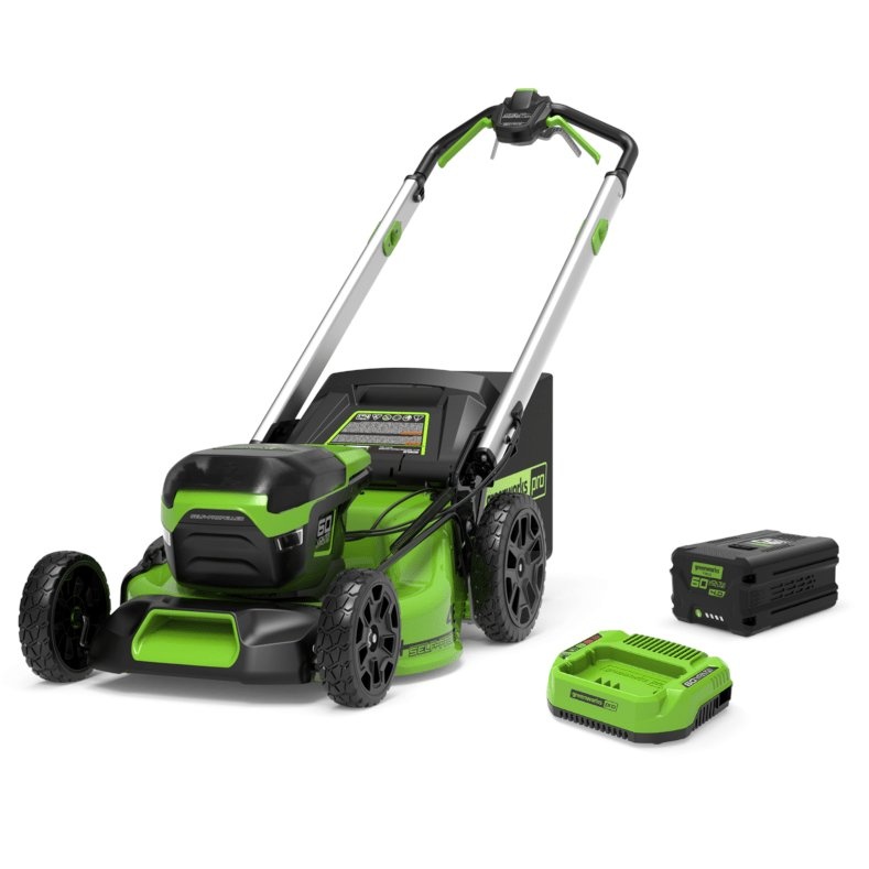 Gressklipper selvgående Greenworks GD60LM51SPK4G6; 60 V; 1x4,0 Ah batteri + G60B8-batteri