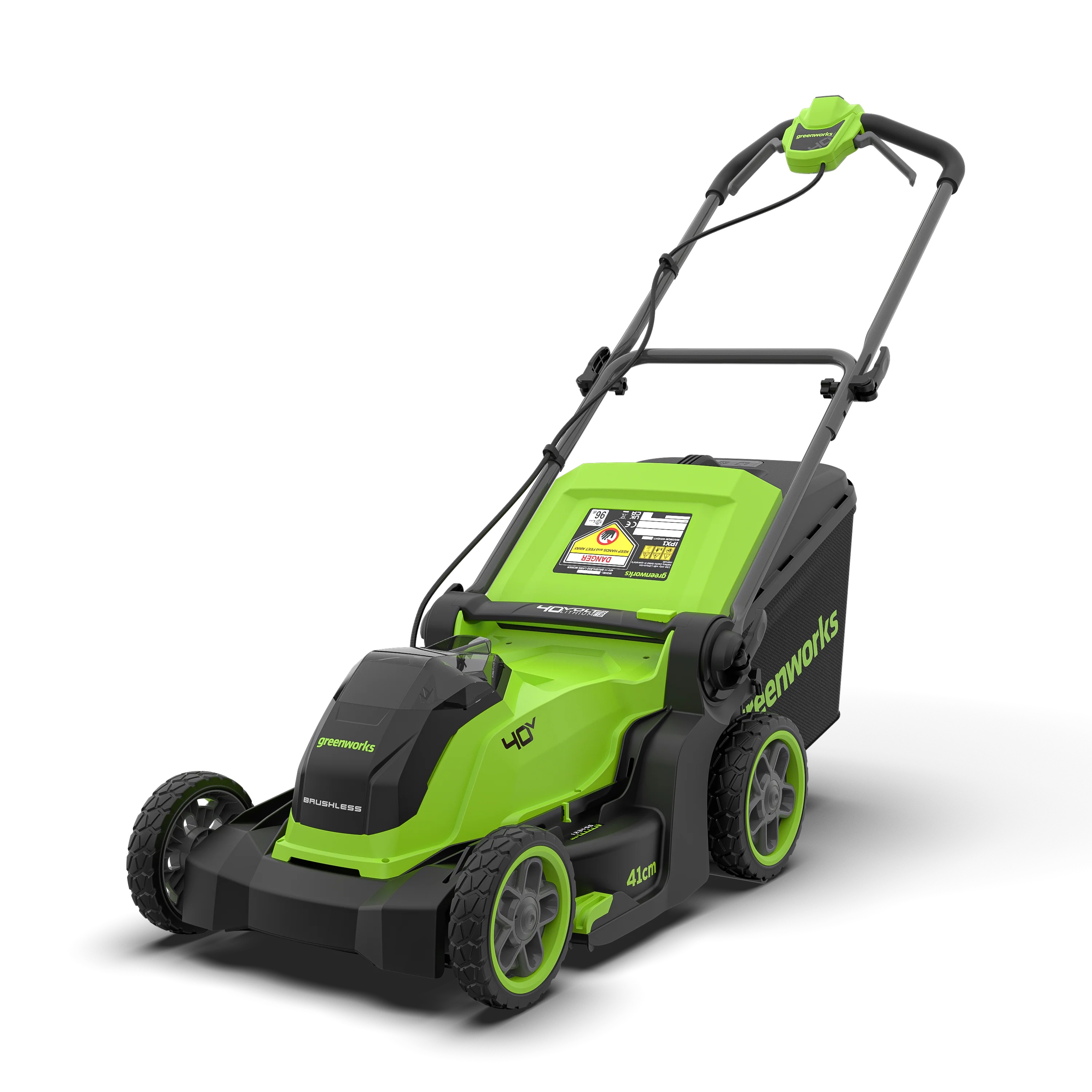 Gressklipper Greenworks LM4104A1; 40 V; 41 cm; BL (uten batteri og lader)