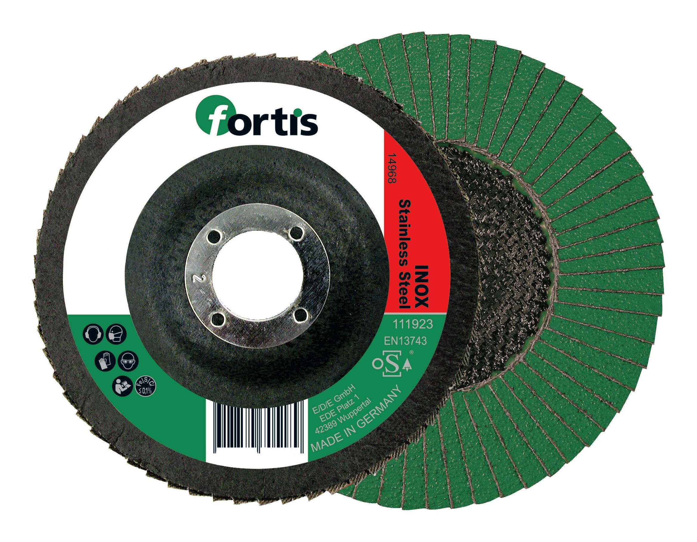Lamellrondeller Fortis 4317784705141; 125 mm; K80