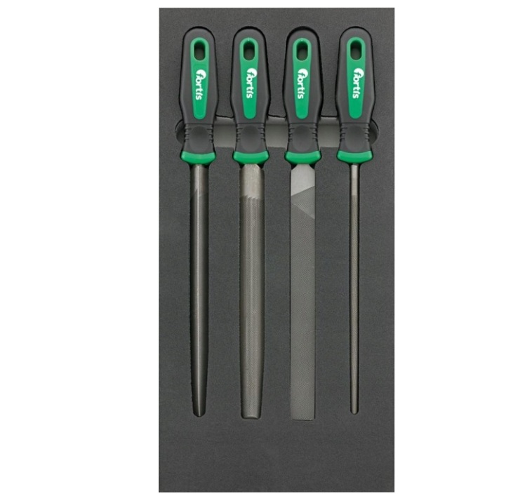 Filesett Fortis 4063726002426; 200 mm; 4 stk