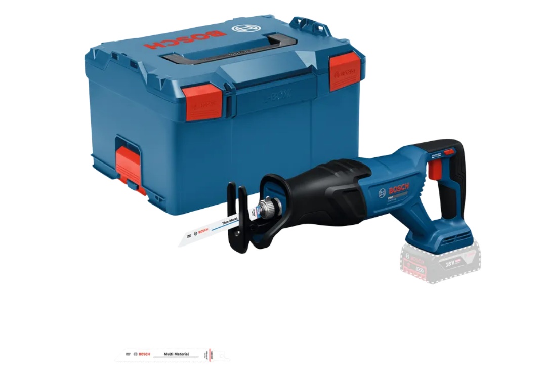 Batteridrevet tigersag Bosch GSA18V-280; 18 V (uten batteri og lader) + L-BOXX