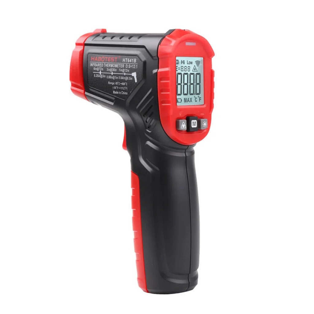 Avstandstermometer Habotest HT641B; 12:1; -40 °C~600 °C