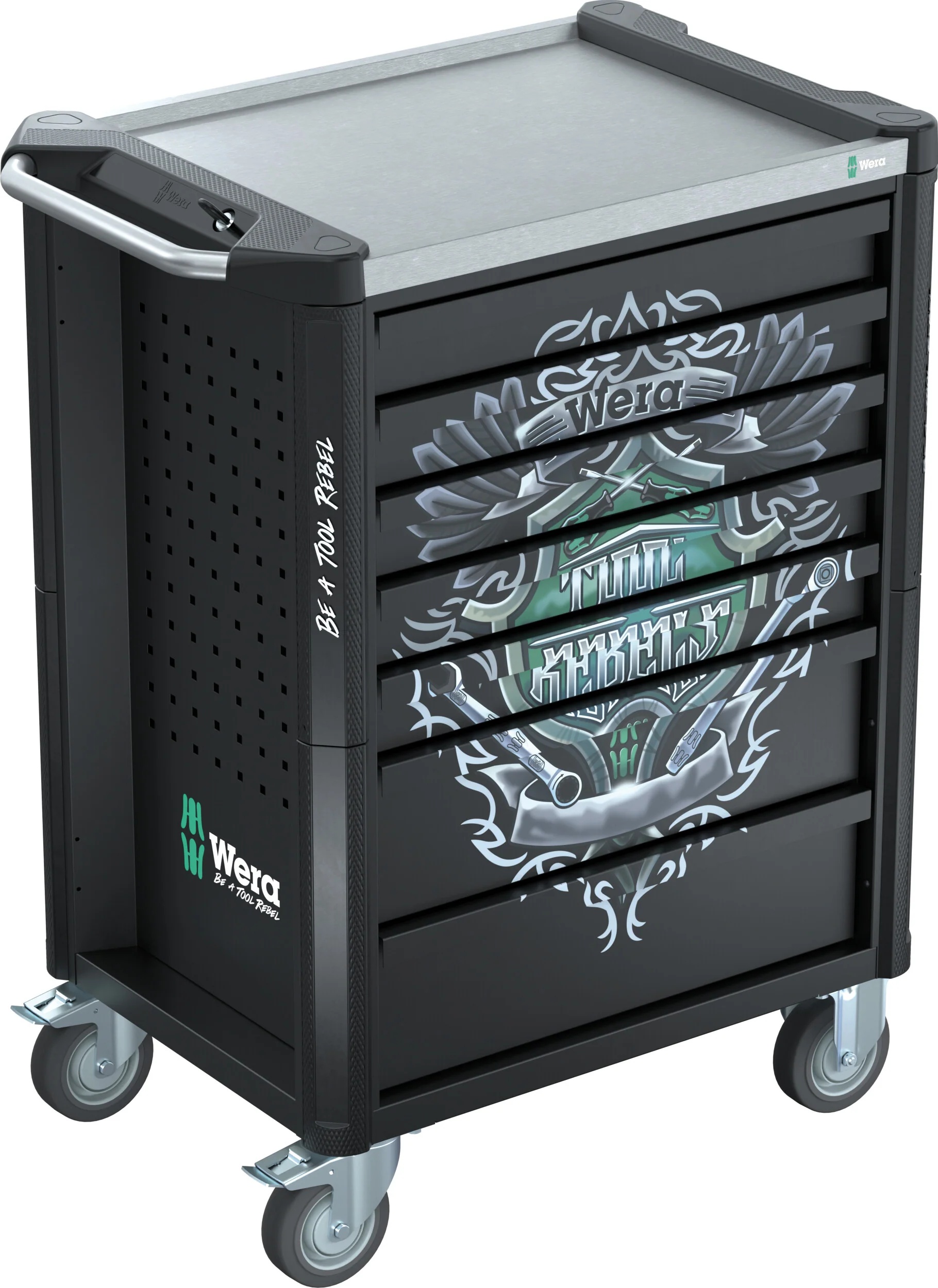Verktøyvogn med verktøy Wera 9705 Tool Rebel Stainless 1; 177 stk