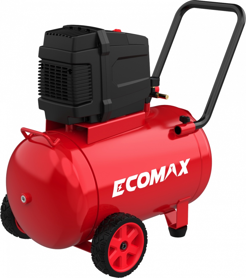 Oljefri stempelkompressor Ecomax EMX; 1500 W; 50 L; 8-10 bar