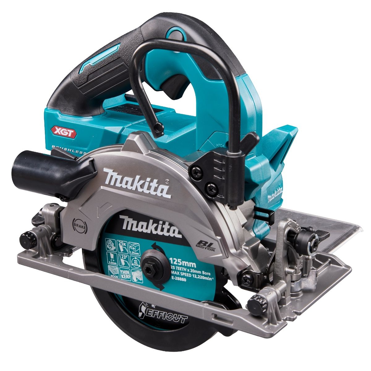 Batteridrevet sirkelsag Makita HS014GZ; 40 V; 125 mm (uten batteri og lader)