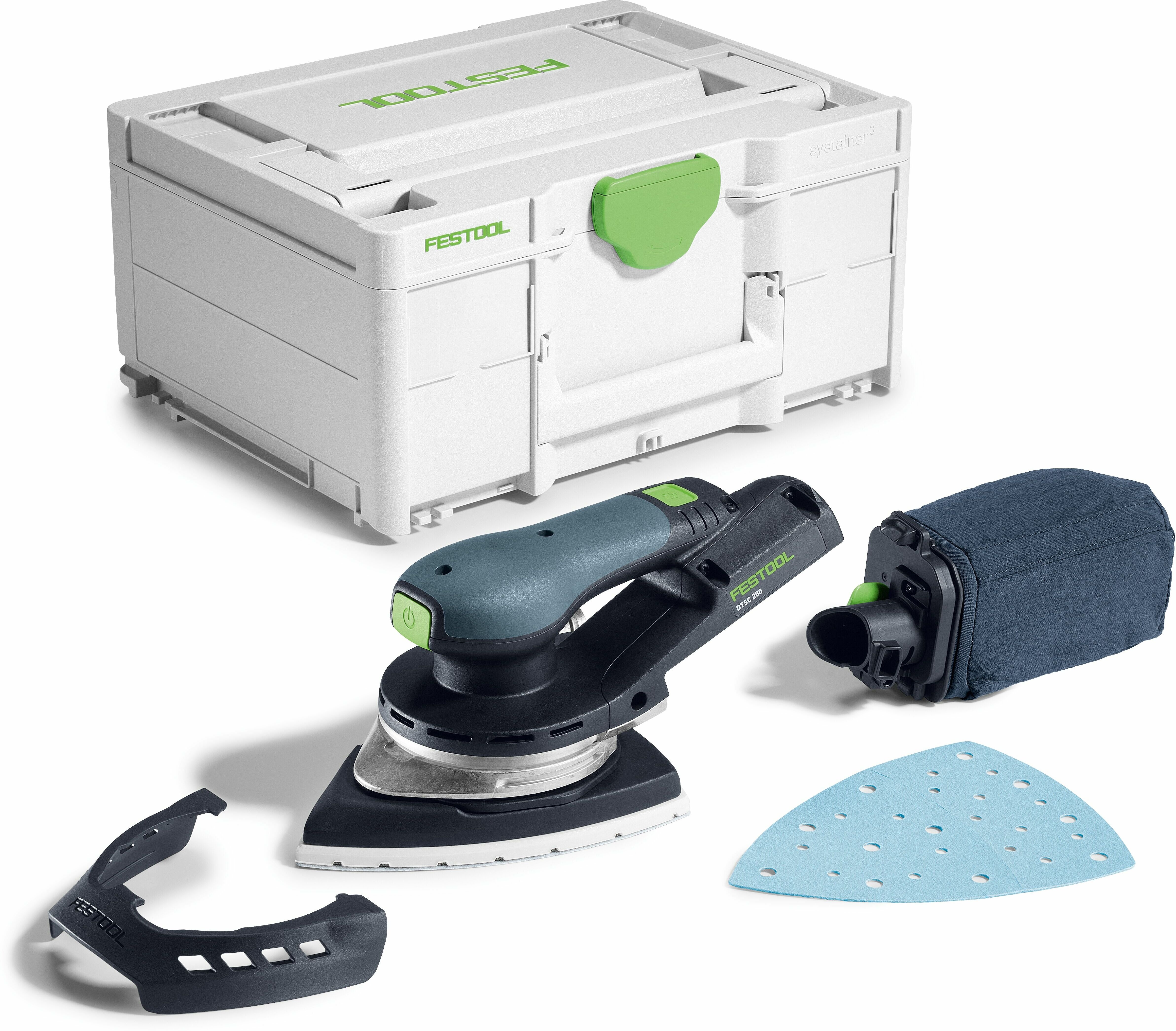 Batteridrevet deltasliper Festool DTSC 200-Basic; 18 V; 2,5 mm (uten batteri og lader)