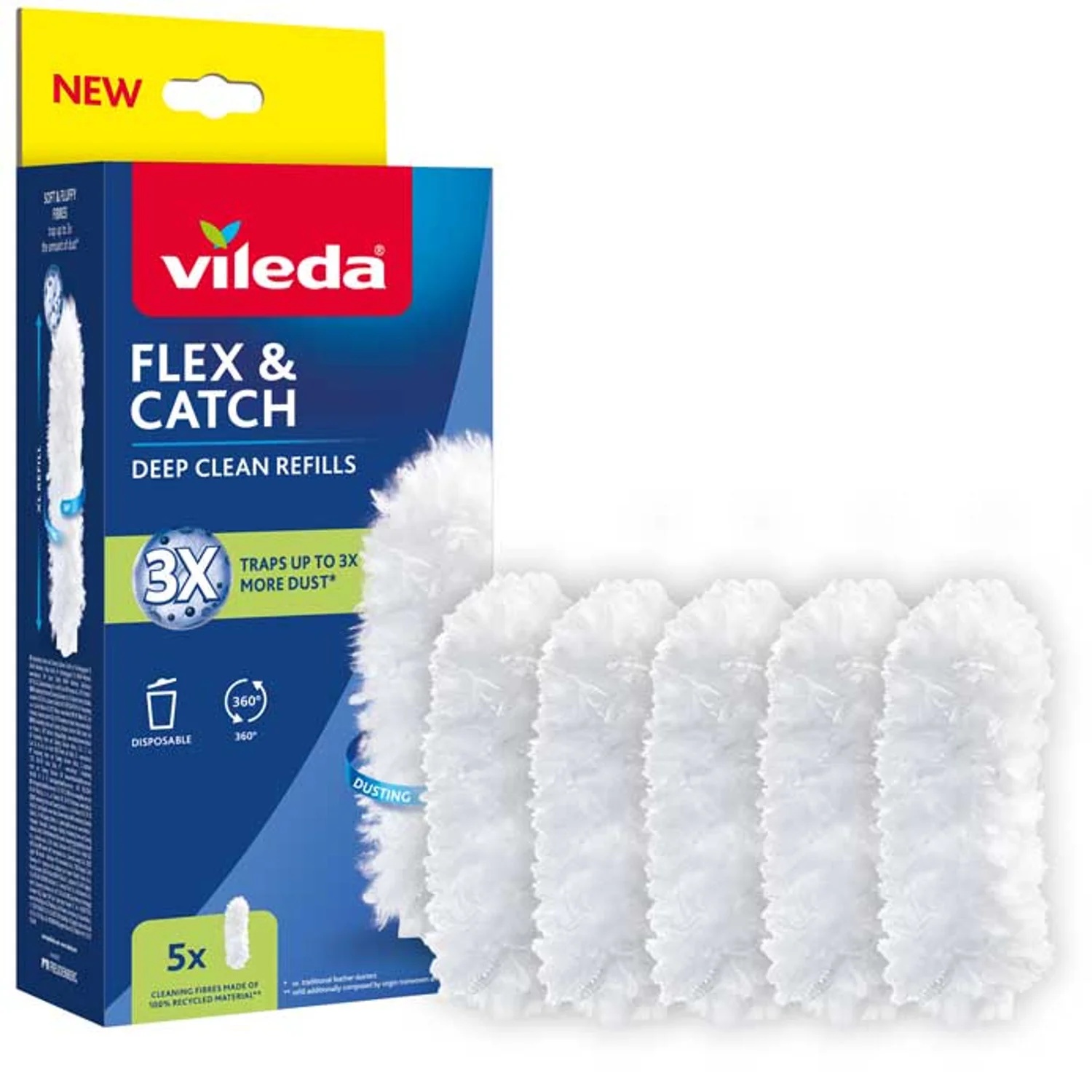 Sett Vileda Flex&Catch; 5 stk