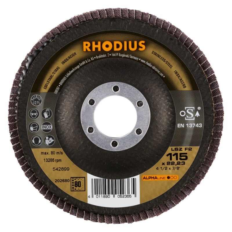 Lamellrondeller Rhodius 202680; 115 mm; 22,23 mm