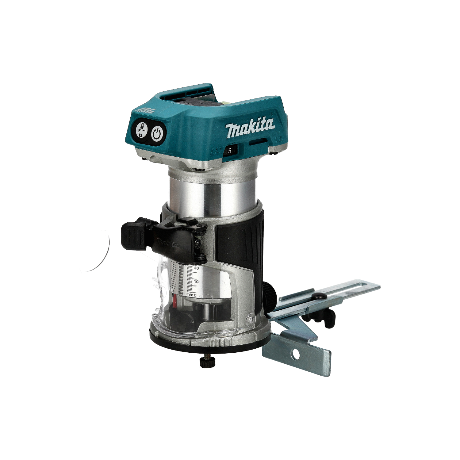 Batteridrevet kantfres Makita DRT50Z; 18 V (uten batteri og lader)