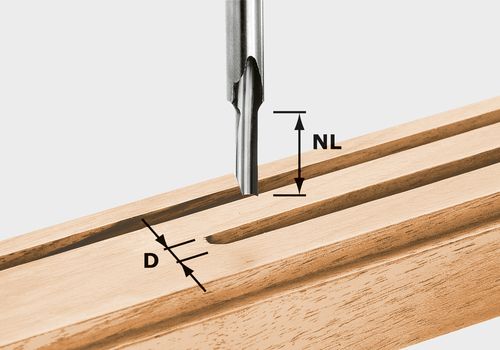 Notfreser med bunnskjæring Festool 15/48 mm
