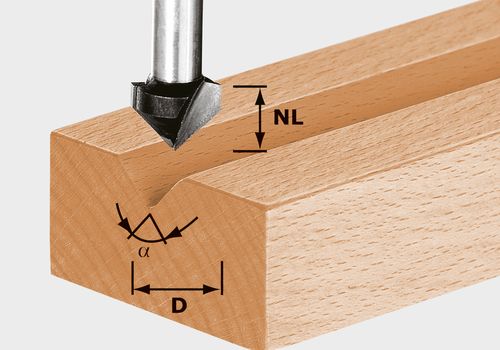 V-notfres Festool 9,5/50 mm
