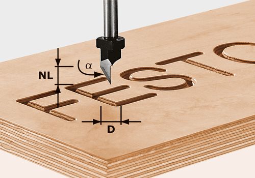 Skriftfres Festool&nbsp;HW; 9,5/55 mm