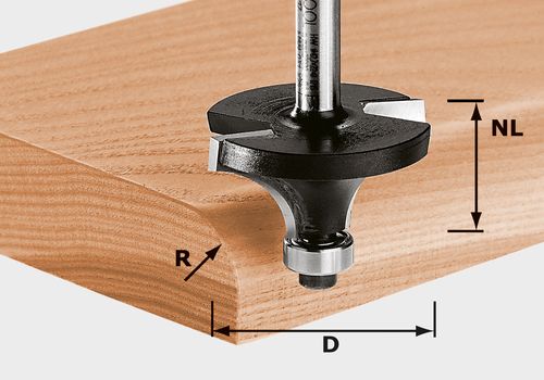 Avrundings fres med 2 kullelagere Festool 2/9/49 mm
