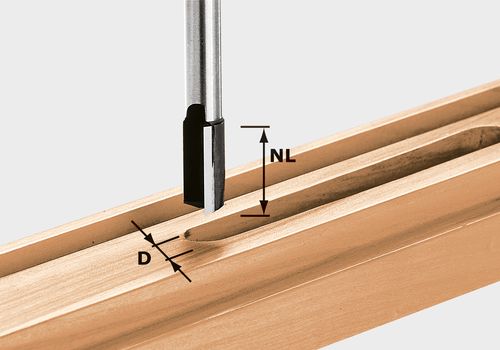 Notfreser med bunnskjæring Festool; 12 mm; 60 mm