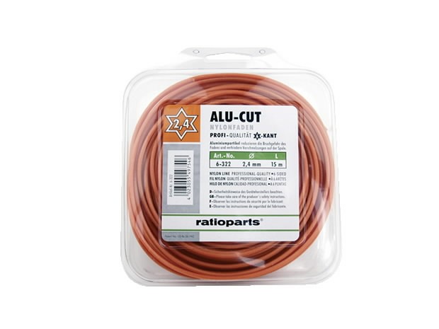 Trimmertråd AluCutline (2,7 mm/15 m) oransje 6-kanter