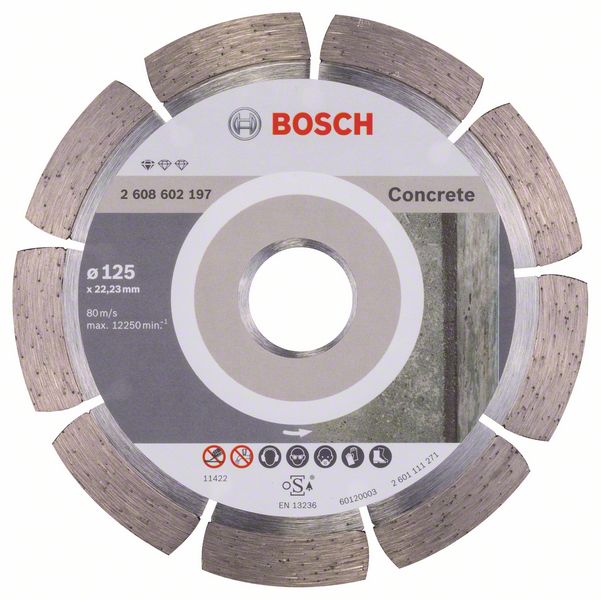 Diamantkappeskive Bosch PROFESSIONAL FOR CONCRETE; 125 mm