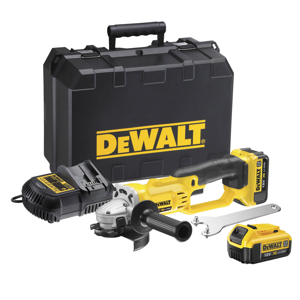 Batteridrevet vinkelsliper DeWalt DCG412M2
