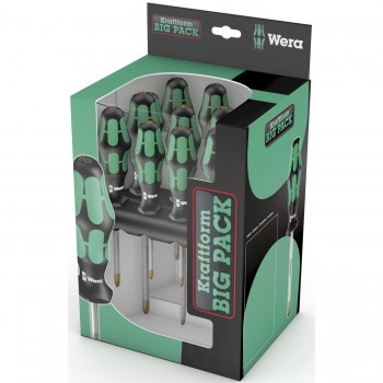 Skrutrekkersett Wera Big Pack 300/14; 14 stk