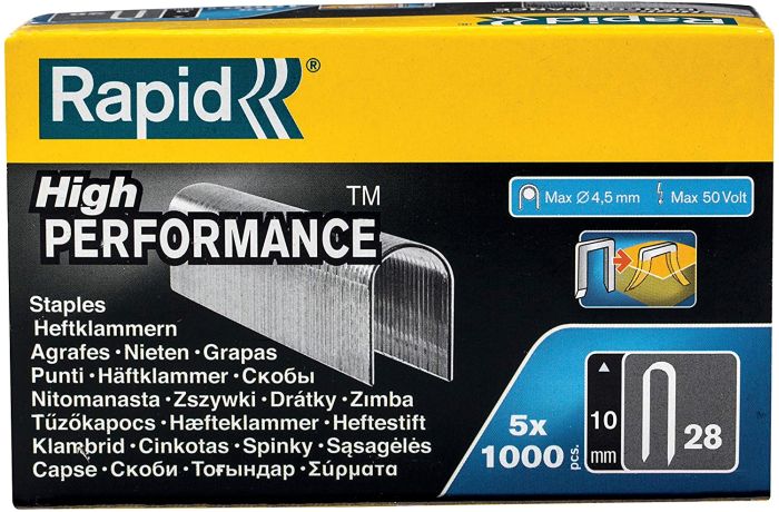 Stifter Rapid; 10 mm; 5000 stk; type 28