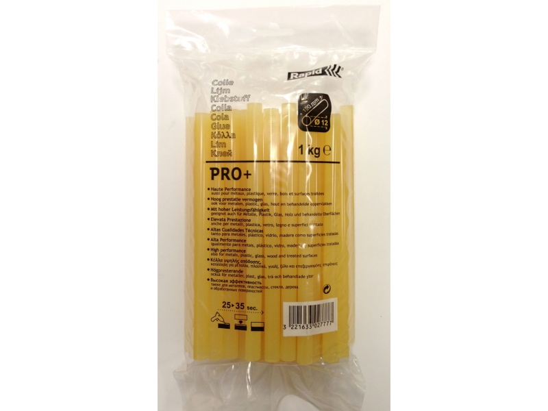 Limstifter Rapid PRO Plus; 12x190 mm; 1 kg; gul