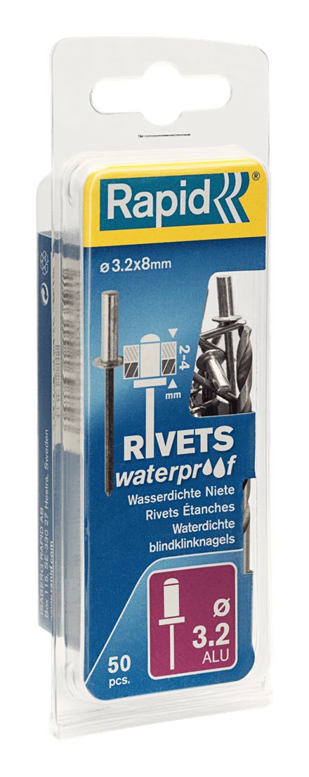 Nagler Rapid Inox; 3,2 mm; 8 mm; 50 stk